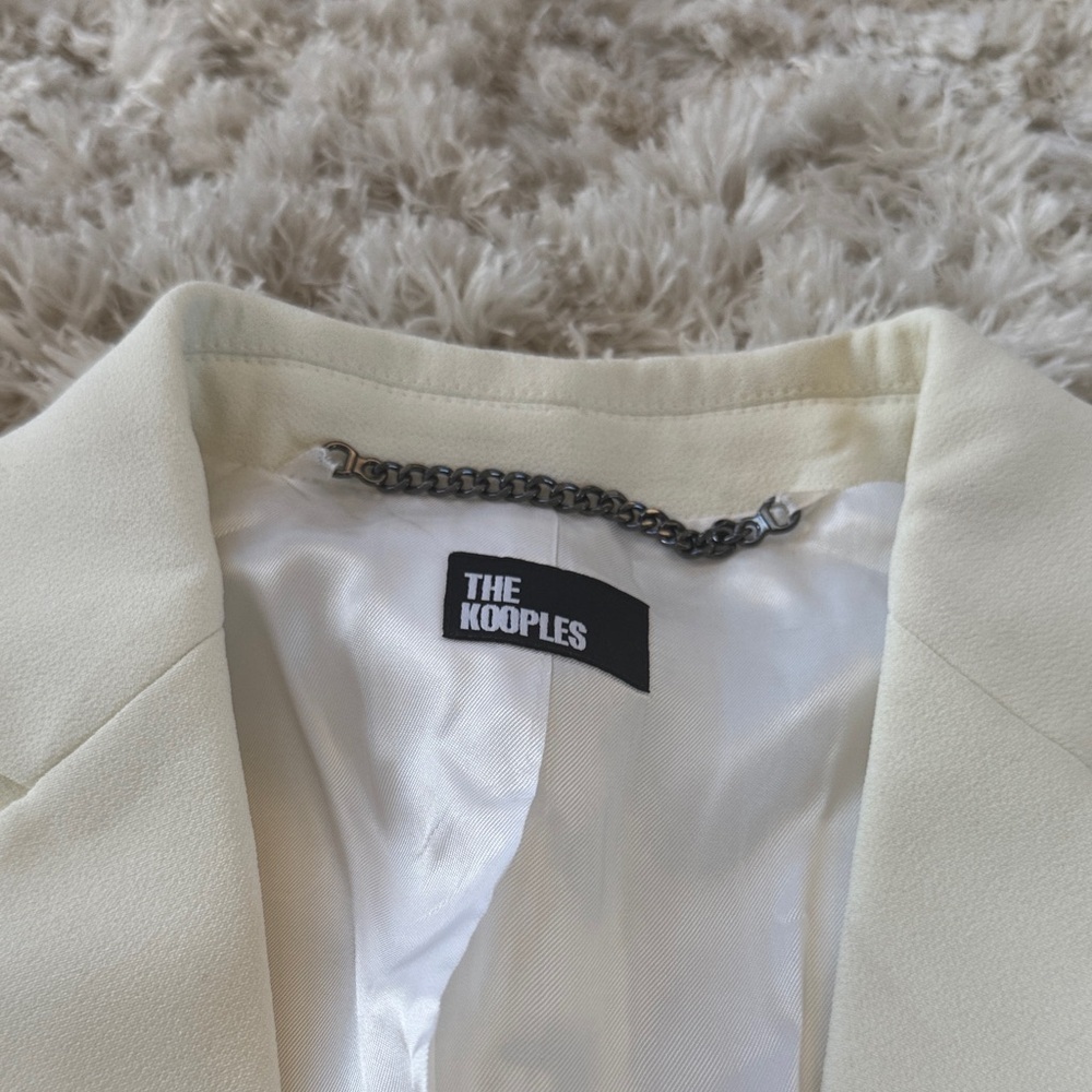The Kooples NEW Elegant Cream Blazer for women French 36 - Picture 2 of 4